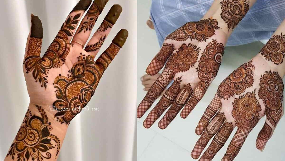 Arabic Mehendi Design Simple Front Hand