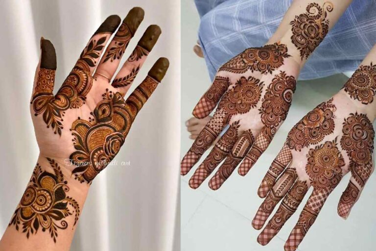 Arabic Mehendi Design Simple Front Hand