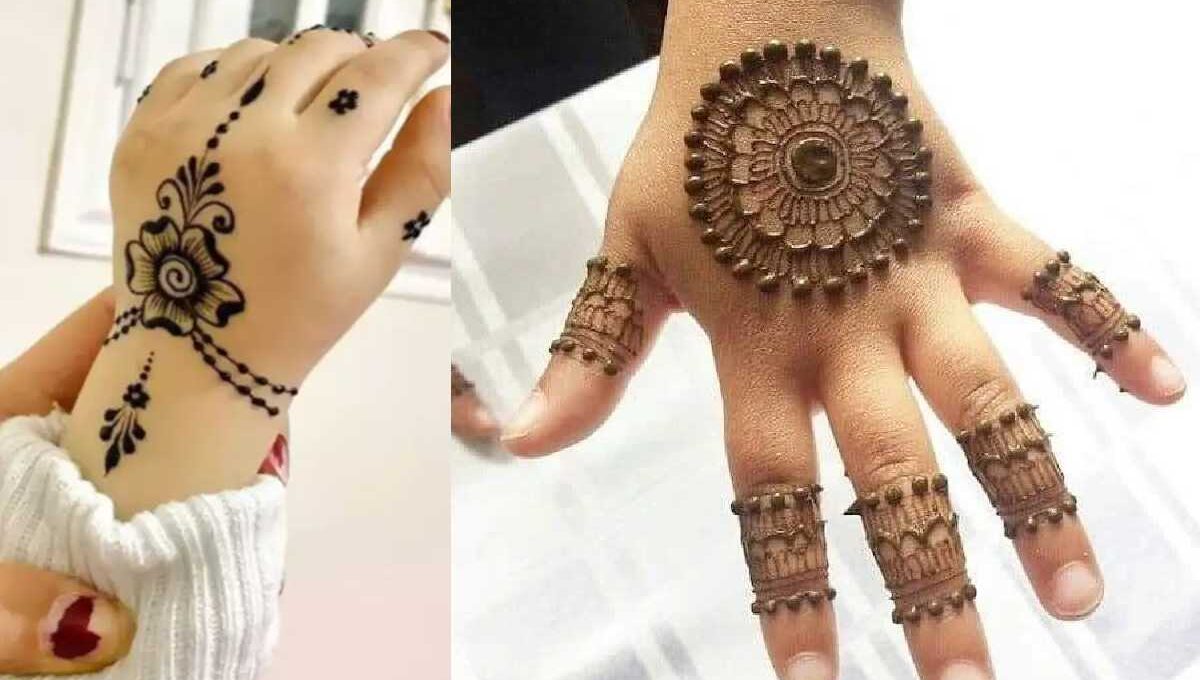 Cute Simple Simple Mehndi Designs Kids