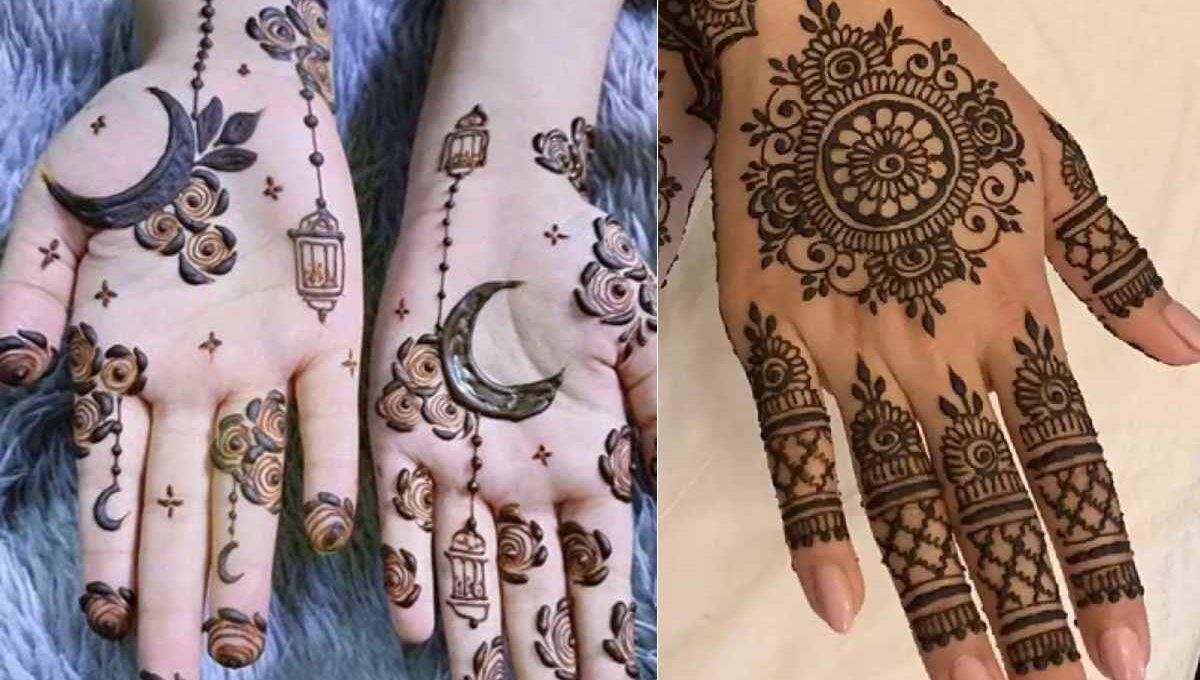 Eid Mehndi Design Simple Front Hand