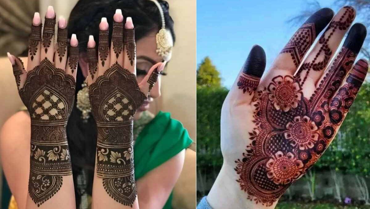 Punjabi Royal Front Hand Mehndi Design