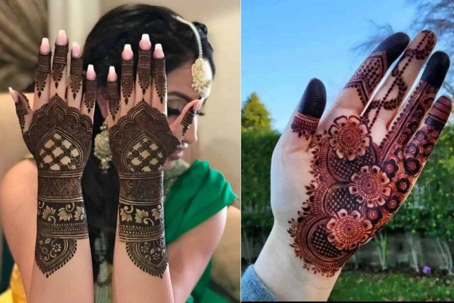 Punjabi Royal Front Hand Mehndi Design